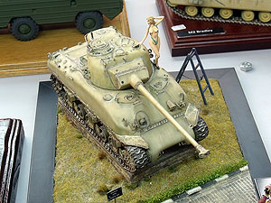 Diorama tanque Sherman Segunda Guerra Mundial